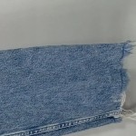 Vorschaubild 2 von Damen Destroyed Jeans Blau Used Look Fransen Gr. 42 W33 L29