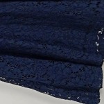 Vorschaubild 3 von Spitzenkleid Damen Gr. 34 XS Blau Kurzarm Midikleid