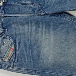 Vorschaubild 3 von Larkee Herren Jeans Straight Leg Blau W29 L34 100% Baumwolle
