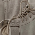 Vorschaubild 3 von Stiefel Herren Gr. 45 Beige Leder Schnürung 3 cm Casual Freizeit