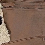 Vorschaubild 3 von Kunstleder Bikerjacke Teddyfell braun Damen Gr. S 36