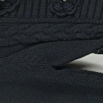 Vorschaubild 3 von Wintermantel Strickmantel Damen Schwarz Gr. 38 M Knopfleiste Langarm