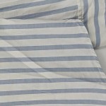 Vorschaubild 2 von Damen Hemdbluse Gestreift Blau Langarm Baumwolle Gr. 34 XS