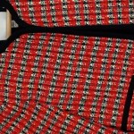 Vorschaubild 3 von Blazer Damen Kurzblazer Kariert Rot Business Langarm Gr. 34 XS