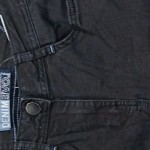 Vorschaubild 3 von Flare Jeans Damen Hose Gr. 36 W28 Schwarz Uni Casual Baumwolle