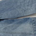 Vorschaubild 2 von Jeansjacke Damen Blau Baumwolle Knopfleiste Langarm Gr. 38 M