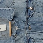 Vorschaubild 3 von Jeansjacke Damen Blau Baumwolle Knopfleiste Langarm Gr. 38 M