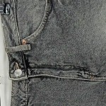Vorschaubild 2 von Jeans Shorts Kinder Mädchen Schwarz Fransen Baumwolle Gr. 158
