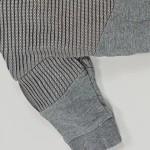 Vorschaubild 3 von Sweatshirt Baby Langarm Strukturmuster Grau Gr. 68 Knopfleiste