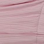 Vorschaubild 2 von Sweatjacke Damen Cropped Kapuze Reißverschluss Rippstrick Rosa Gr. 40 L