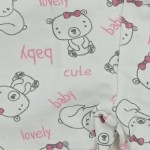 Vorschaubild 2 von Baby Leggings Hose Weiß Rosa Bären Motiv Gr. 62