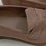 Vorschaubild 3 von Loafer Damen Slipper Halbschuhe Beige Gr. 40 Wildleder-Optik