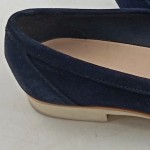 Vorschaubild 4 von Damen Loafer Slipper Blau Gr. 40 Halbschuhe mit Fransen Schnalle Slipper
