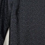 Vorschaubild 6 von Damen Abendkleid Etuikleid Schwarz Glitzer Gr. 42 Langarm Elegant