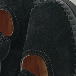 Vorschaubild 2 von Damen Loafer Wildleder Klettverschluss Komfortabel Schwarz Gr. 40