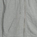 Vorschaubild 3 von Sweatjacke Damen Gr. 38 M Grau Basic Hoodie mit Kapuze & Reißverschluss