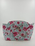 Vorschaubild 4 von Damen Henkeltasche Hellblau Pink Blumenmuster mit Kette