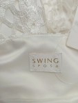 Vorschaubild 3 von Spitzenkleid Damen Gr. 38 M Weiß Trägerkleid Cocktailkleid Festlich