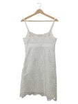 Vorschaubild 2 von Spitzenkleid Damen Gr. 38 M Weiß Trägerkleid Cocktailkleid Festlich