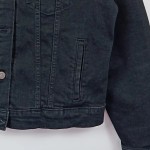 Vorschaubild 2 von Jeansjacke Damen Gr. 40 L Schwarz Denim Jacke Casual