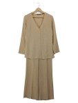 Vorschaubild 1 von Hosenanzug Beige Zweiteiler Set Damen Gr. 38 M Eleganter Anzug