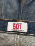 Vorschaubild 2 von 501 Herren Jeans Straight Leg Blau W36 L30 Knopfleiste Baumwolle