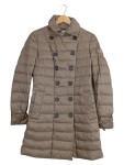 Vorschaubild 1 von Steppmantel Damen Beige Gr. 42/XL Polyamid Uni Casual Langarm Freizeit