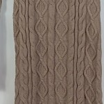 Vorschaubild 4 von Strickkleid Damen Midikleid Zopfstrick Braun Gr. 38 M Herbst Winter