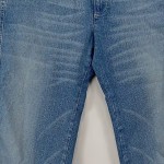 Vorschaubild 3 von Bootcut Jeans Damen Gr. W29/38/M Blau Baumwolle Uni Retro Casual Logo L33
