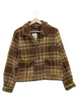 Vorschaubild 1 von Übergangsjacke Damen Gr. 38/M Mehrfarbig Polyester Kariert Casual Knopf