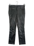 Vorschaubild 1 von Lederhose Damen Schwarz Gr. 36 Polyester Casual Reißverschluss