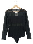 Vorschaubild 1 von Body Damen Langarm Uni Schwarz Gr. 40 L Casual Polyester