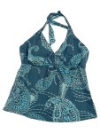 Vorschaubild 1 von Bikini-Oberteil Damen Gr. 40/L Blau Polyamid Elasthan Paisley Feminin