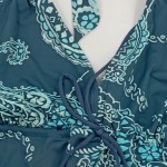 Vorschaubild 3 von Bikini-Oberteil Damen Gr. 40/L Blau Polyamid Elasthan Paisley Feminin