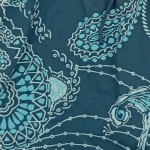 Vorschaubild 4 von Bikini-Oberteil Damen Gr. 40/L Blau Polyamid Elasthan Paisley Feminin