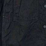 Vorschaubild 3 von Jeansjacke Herren Baumwolle Schwarz Knopfleiste Gr. 46 S Casual Denim
