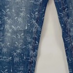 Vorschaubild 3 von Jeans Shorts Damen Blau Grafisch Muster W30 38 M Baumwolle Casual