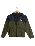 Vorschaubild 1 von Windjacke Kinder Gr. 152 Grün Polyester Logo-Print Outdoor Kapuze