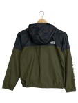Vorschaubild 2 von Windjacke Kinder Gr. 152 Grün Polyester Logo-Print Outdoor Kapuze