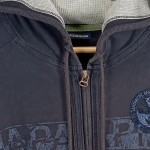 Vorschaubild 3 von Sweatjacke Herren Kapuze Logo Print Schwarz Gr. 54 XXL