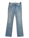 Vorschaubild 1 von Bootcut Jeans Damen Gr. W28/36/S Blau Baumwolle Uni Casual Freizeit Logo