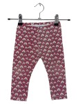 Vorschaubild 1 von Kinder Leggings Rot Blumenmuster Gr. 80 Hose Mädchen
