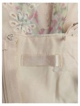 Vorschaubild 3 von Spitzenkleid Damen Beige Blumenmuster Kurzarm Midikleid Gr. 36 S