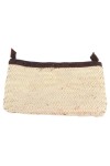 Vorschaubild 2 von Damen Etui Beige Rattan Leder Strass Stern Bohemian Clutch