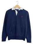 Vorschaubild 1 von Rugby Pullover Herren Gr. 44 XXL Blau Polo Kragen Logo-Stickerei