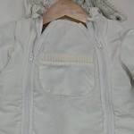 Vorschaubild 3 von Schneeanzug Overall mit Kapuze Weiß Gr. 56 Baby Winteranzug