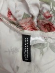 Vorschaubild 2 von Blusenkleid Damen Weiß Blumenmuster Sommer Freizeitkleid Gr. 36 S