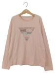 Vorschaubild 1 von Langarmshirt Mädchen Gr. 164 Rosa Logo Strasssteine Baumwolle Freizeit