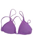 Vorschaubild 1 von Bikini-Oberteil Damen Lila Gr. 38/M Polyamid Uni Sportlich Ärmellos