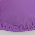 Vorschaubild 5 von Bikini-Oberteil Damen Lila Gr. 38/M Polyamid Uni Sportlich Ärmellos